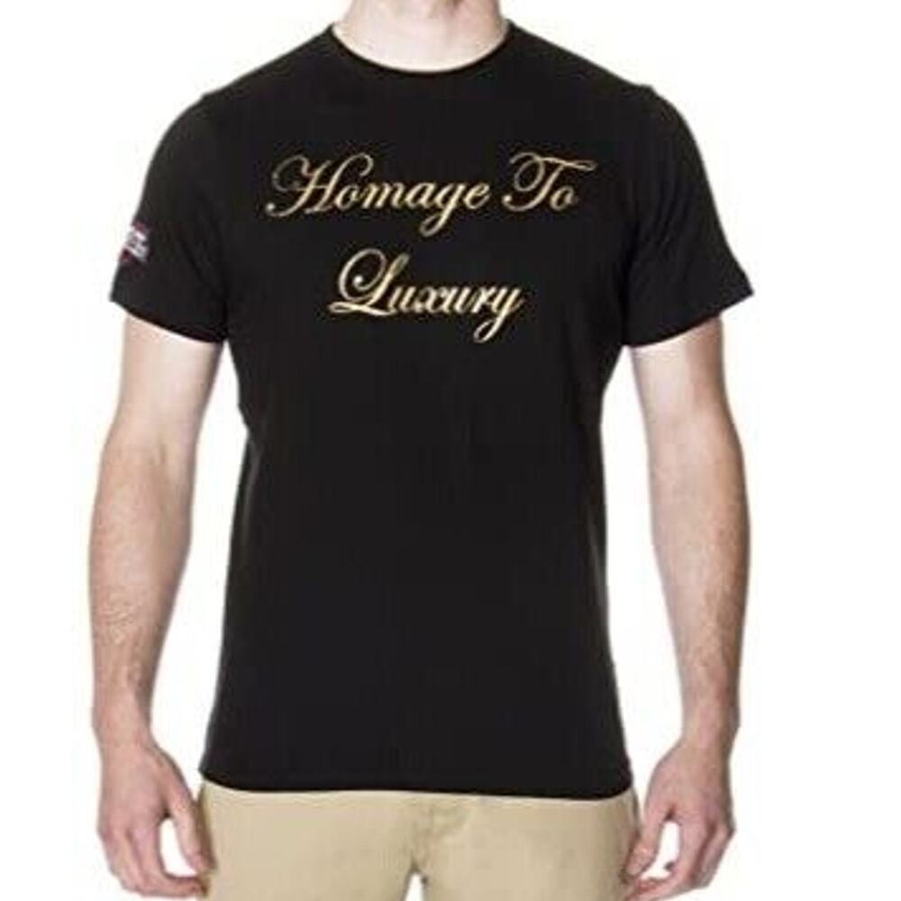 65 MCMLXV T Shirt Mens XL Blac Homage To Luxury Graphic Statement‎ Top Casual